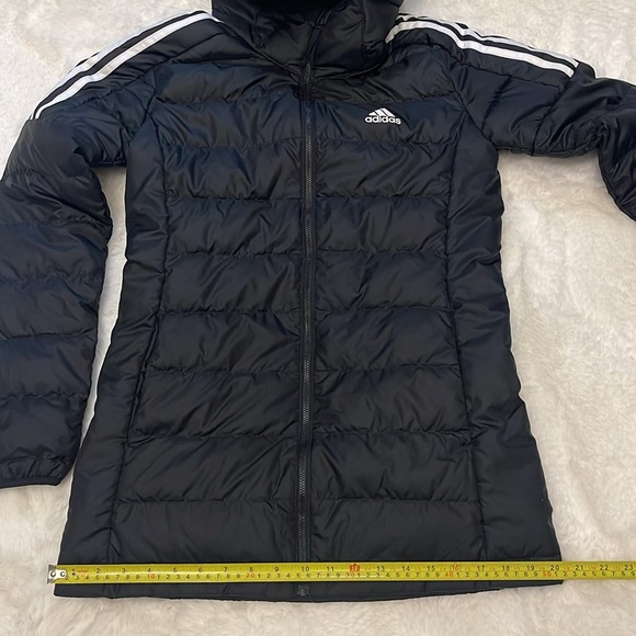 Adidas 3 stripes mid length jacket - Picture 9 of 10